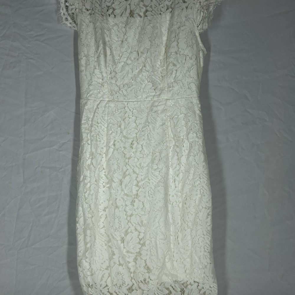 Elegant White Lace Dress